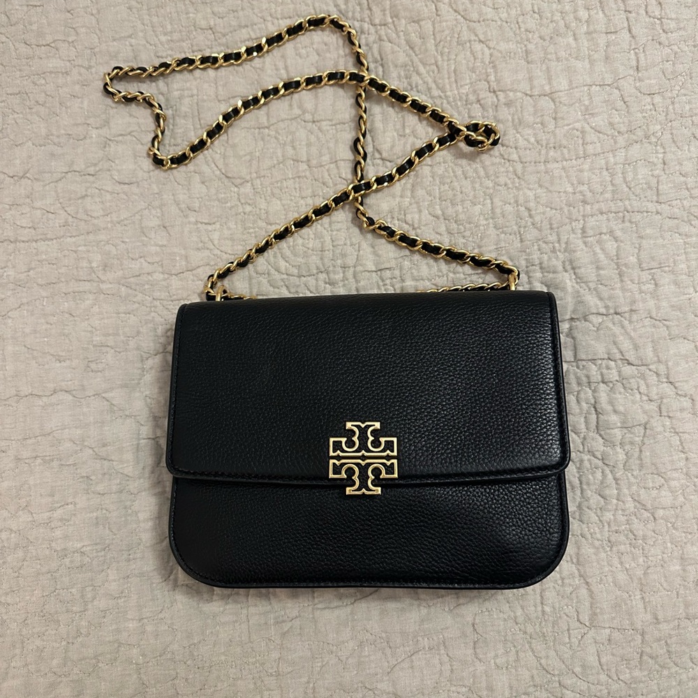 Tory Burch Black Leather Crossbody Bag